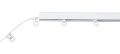 Ślizgi na sznurku do systemu WAVE co 6 cm białe nieobrotowe (Rolka 50 mb)