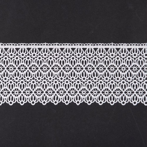 Gipiura ozdobna koronka do firan biała 15 cm 