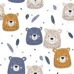 Tkanina Zasłonowa MIŁE MISIE wys:150cm 