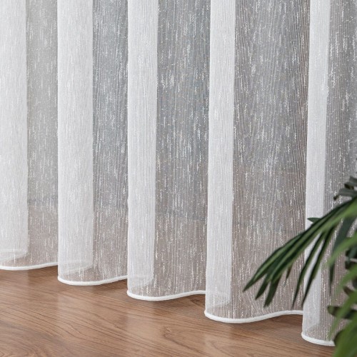 Firana Gotowa Na Wymiar Markizeta Deszczyk  ROSALIA BIAŁA  Taśma Przelotki