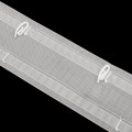 System WAVE Biały Komplet/Zestaw Taśma Sznurek Obrotowy 8 cm  Agrafki  