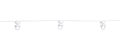 System WAVE Biały Komplet/Zestaw Taśma Sznurek Obrotowy 8 cm  Agrafki  