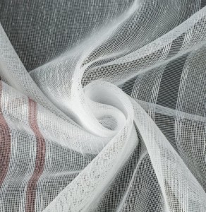 Tkanina Zasłonowa 50382 PASY  Pudrowy Róż szer. 300 cm