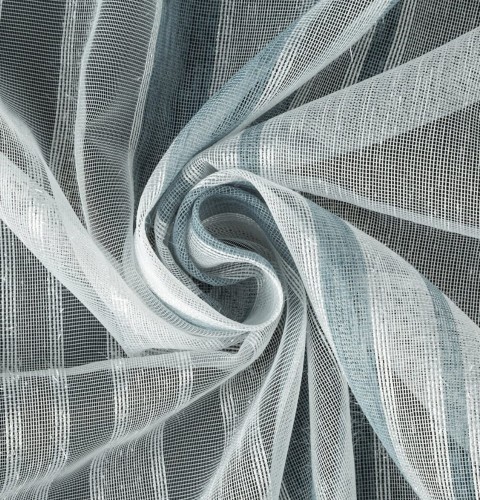 Tkanina Zasłonowa 50382 PASY  Srebrne  szer. 300 cm