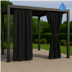 Zasłony Ogrodowe na wymiar Wodoodporne Czarny