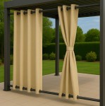 Zasłony Ogrodowe na wymiar Wodoodporne KOLORY Przelotki Góra i Dół