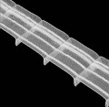 Taśma Marszcząca OŁÓWEK PLASTIKOWY 4 CM 1:1,5