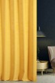 Zasłona Gotowa 15100 Musztardowa Przelotki Taśma Na Wymiar