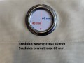 Zasłony Ogrodowe na wymiar Wodoodporne Ecru 16  Przelotki Góra i Dół