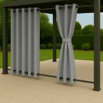 Zasłony Ogrodowe na wymiar Wodoodporne Gołębi 48 Przelotki Góra i Dół