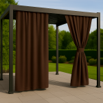 Zasłony Ogrodowe na wymiar Wodoodporne Brązowy