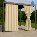 Zasłony Ogrodowe na wymiar Wodoodporne Ecru