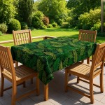 Obrus Gotowy Wodoodporny  Tropikalne Liście  Na Wymiar