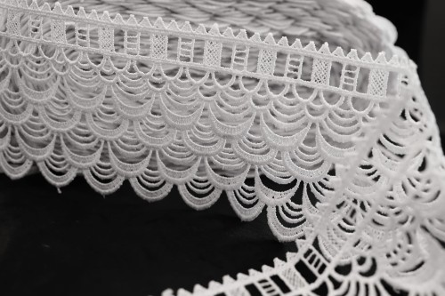 Gipiura ozdobna koronka do firan biała 10 cm 