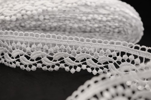 Gipiura ozdobna koronka do firan biała 4,5 cm  