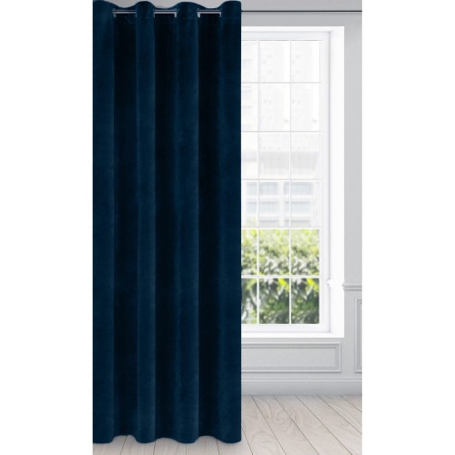 Zasłona Gotowa na Wymiar Welur 25 Navy Blue