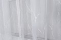 Firana z Haftem Bambus AMELIE Biała Taśma Przelotki wys: max 180 cm Na WYMIAR