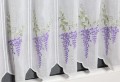 Zazdrostka Panelowa Fioletowe Kwiaty 45718R Biała  wys: 65 cm Na Metry 