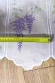 Zazdrostka Panelowa Fioletowe Kwiaty 45718R Biała  wys: 65 cm Na Metry 