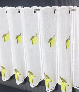 Zazdrostka Panelowa CYTRYNY NA GAŁĄZCE 45701R Biała  wys: 40 cm Na Metry 