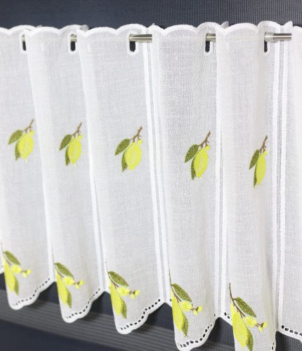 Zazdrostka Panelowa CYTRYNY NA GAŁĄZCE 45701R Biała  wys: 40 cm Na Metry 