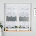 Zazdrostka Żakardowa Panelowa 018535 Biała  wys: 70 cm Na Metry 