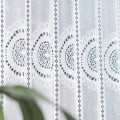Zazdrostka Żakardowa Panelowa 018535 Biała  wys: 90 cm Na Metry  