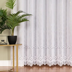 Firana Żakardowa 018534 Biała  wys: 230 cm Na Metry   