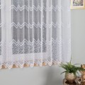 Firana Żakardowa 639040 Biała  wys: 160 cm Na Metry 