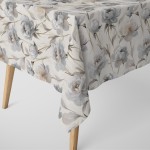 Obrus Gotowy Na Wymiar Beżowe Kwiaty