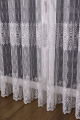 Firana Haftowana ANA Biała wys: 260 cm Na Wymiar