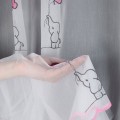 Firana Bambus  Słonik z Balonikiem Różowy wys :300 cm NA METRY  
