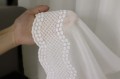 Firana z Haftem Bambus Gęsty PISELA ECRU wys:300cm NA METRY 