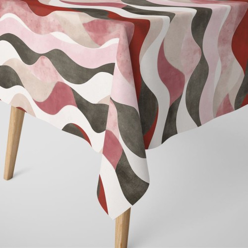 Obrus Gotowy Na Wymiar Czerwona Fala