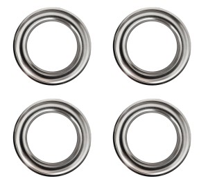 Przelotki  Metalowe Srebro Połysk Opakowanie 100 szt.