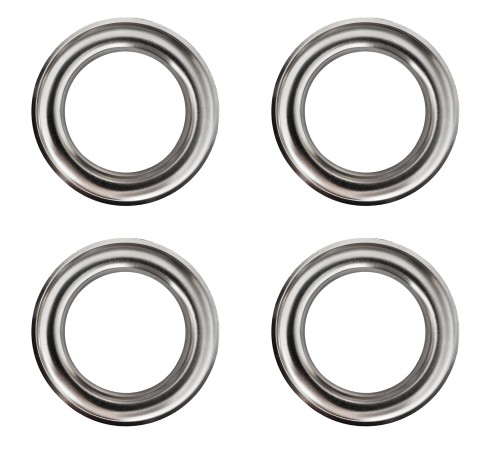 Przelotki  Metalowe Srebro Połysk Opakowanie 100 szt.