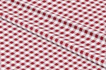 Tkanina  Wodoodporna Czerwono-Biała Krata  szer: 150 cm 