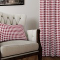 Tkanina  Wodoodporna Czerwono-Biała Krata  szer: 150 cm 
