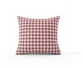 Poszewka Dekoracyjna Na Poduszkę Czerwono-Biała Krata 