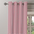 Zasłona Gotowa Czerwono-Biała Krata szer. 145 cm  taśma przelotki Na Wymiar 