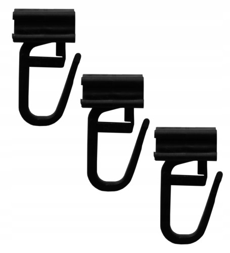 Agrafka ze ślizgiem Czarna 100 szt. 