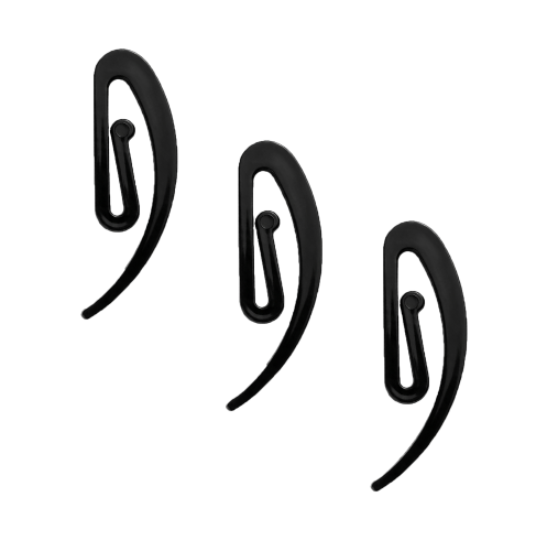 Agrafka francuska ślimak WAVE Czarna 100 szt. 