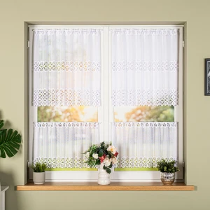 Zazdrostka Żakardowa 018869 Biała wys:75 cm Na Metry 