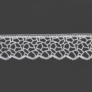 Gipiura ozdobna koronka do firan biała 10 cm 