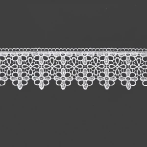 Gipiura ozdobna koronka do firan biała 10 cm  