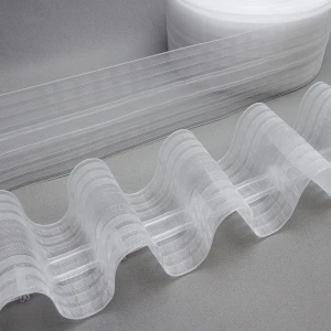 Taśma Marszcząca FALA PLASTIKOWA BK25 10 CM 1:2  ROLKA 50 M 