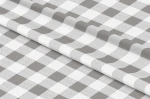 Tkanina  Wodoodporna Szara Krata  szer: 150 cm  