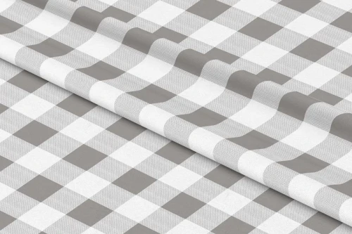 Tkanina  Wodoodporna Szara Krata  szer: 150 cm  