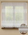 Firana Żakardowa VERONA 0007197  Biała Na Metry wys: 150 cm   