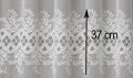 Firana Żakardowa VERONA 0007197  Biała Na Metry wys: 250 cm   
